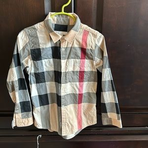 Boys Burberry Button Down